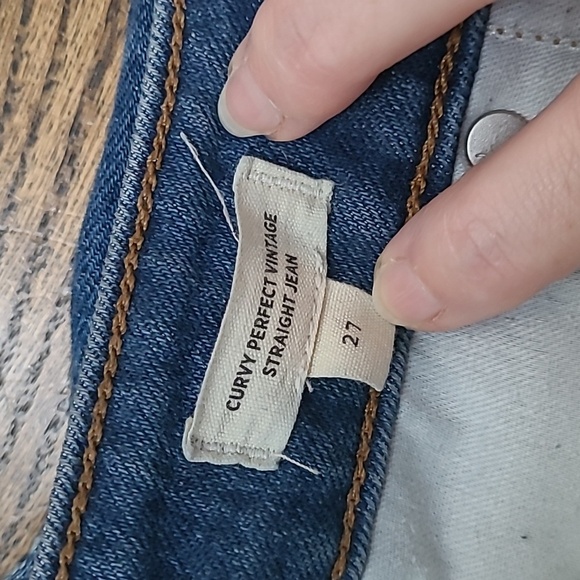 Madewell Curvy Perfect Vintage Straight Jeans Size 27 - Picture 2 of 5